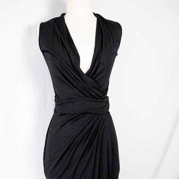 All Saints Wrap Draped Dress - Picture 2 of 12